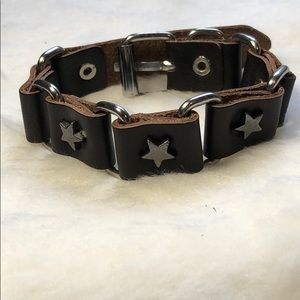Leather Star bracelet